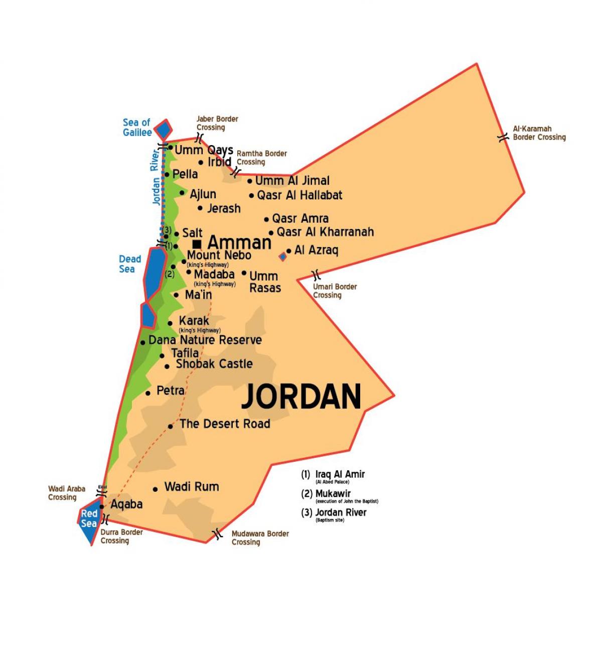 Jordan miji ramani