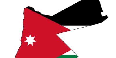 Ramani ya Jordan ramani bendera